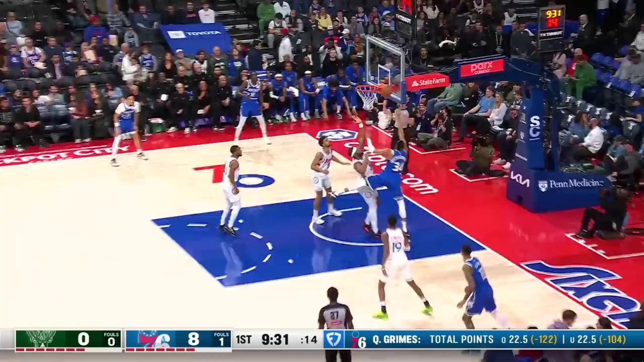 三亿体育体育网页版-雄鹿击败76人，字母哥狂砍三双